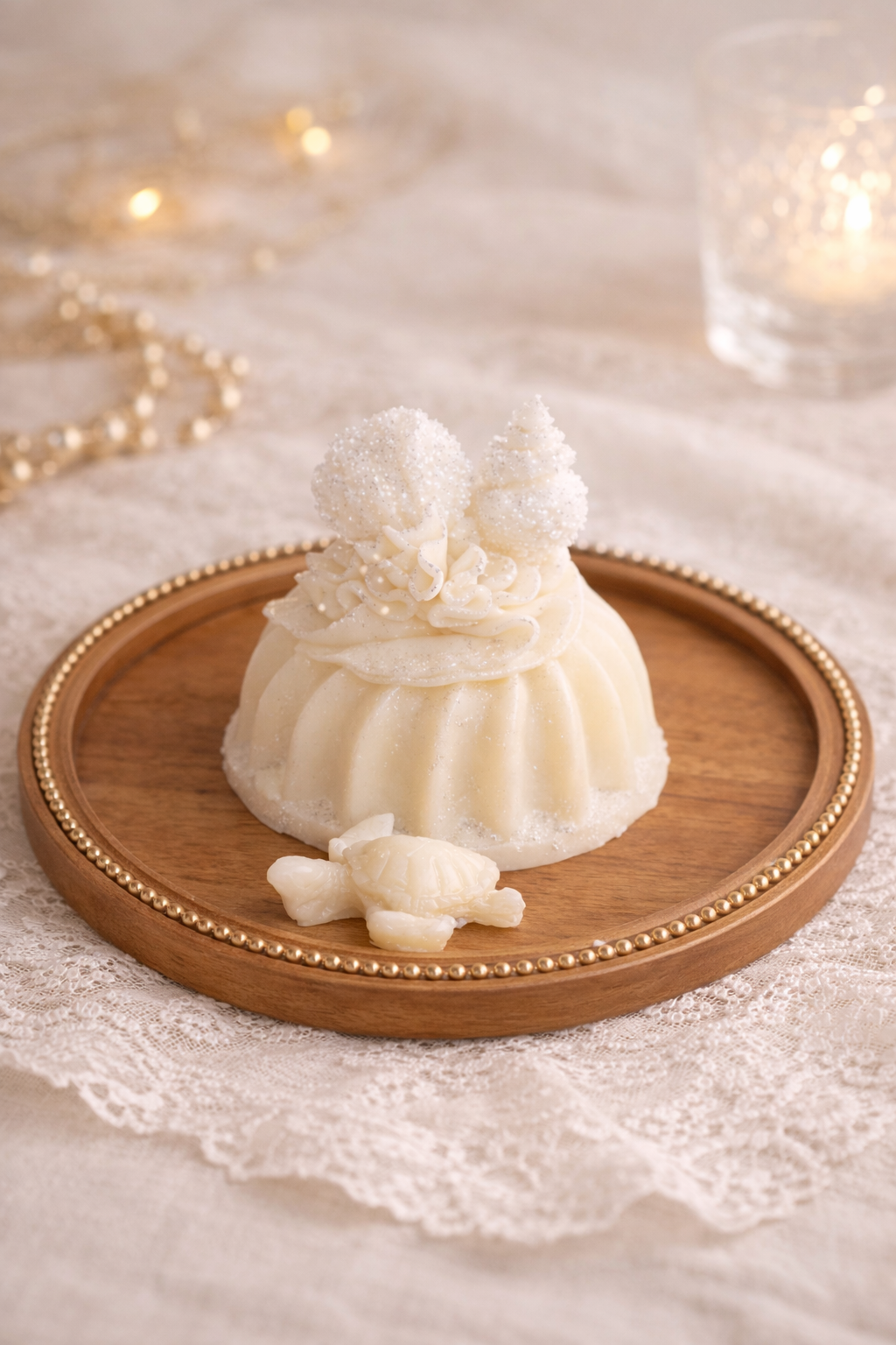 Ivory Shores Bundt Candle