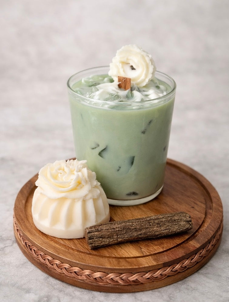 12 oz Vanilla Matcha Latte Candle