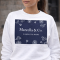 Marcella & Co. Signature White Crewneck