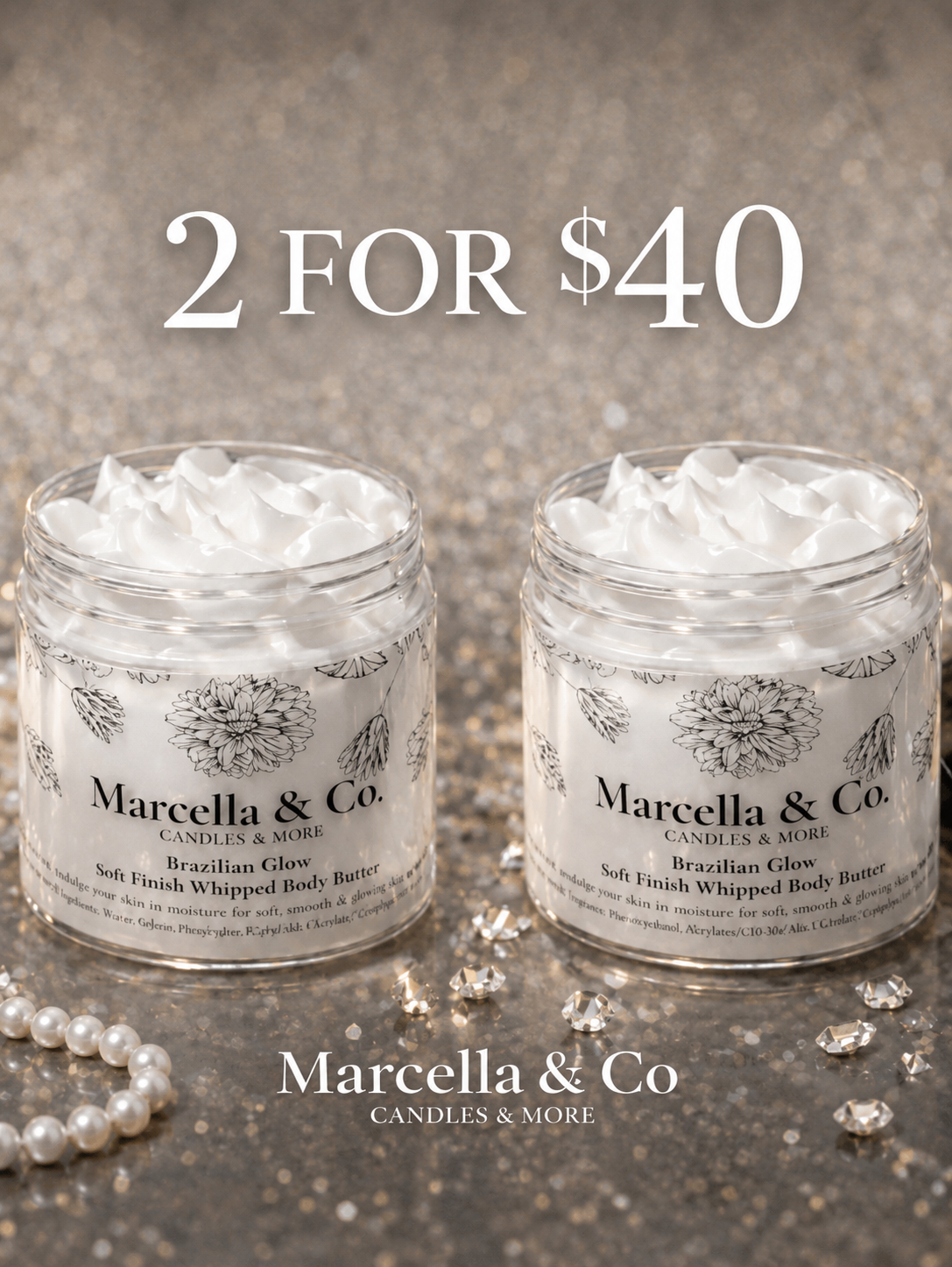 Brazilian Glow Whipped Body Butter — 2 for $40