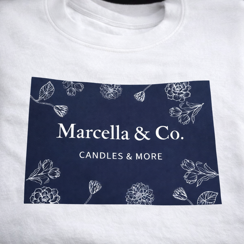 Marcella & Co. Signature White Crewneck