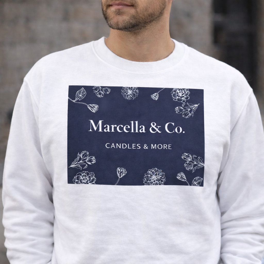 Marcella & Co. Signature White Crewneck