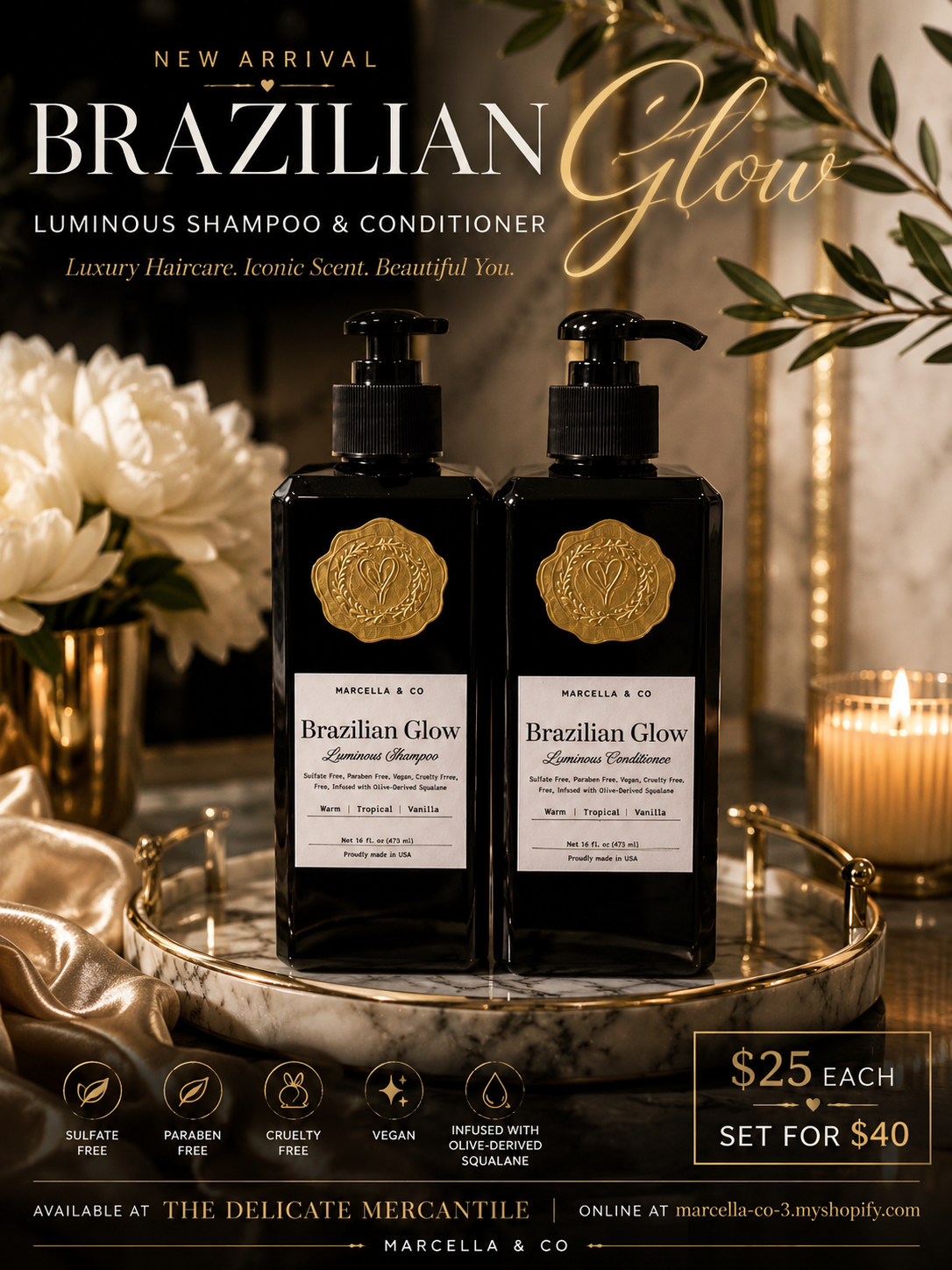 Brazilian Glow Luminous Shampoo & Conditioner Set